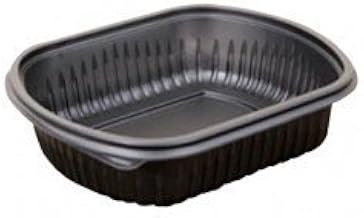32 oz. Black Base Mealmaster Microwaveable Plastic Container - 250 per case