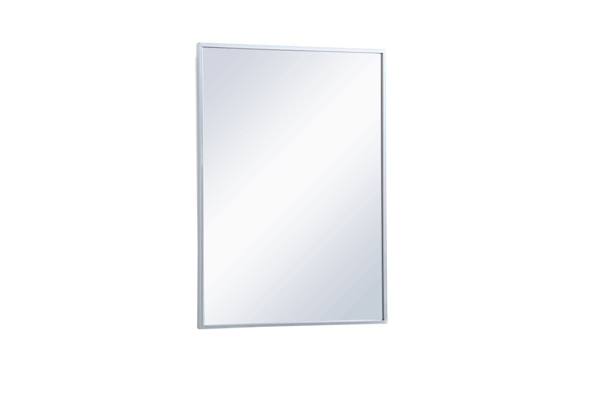 Wyn 20x28 Metal and MDF Mirror Medicine Cabinet in Brass by Elegant Decor – Small, Engineered Wood, Brass, Model MR572028BRS