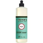 Mrs. MEYER'S 16 Fl Oz (Pack of 2) / Basil / A340 Dish Soap