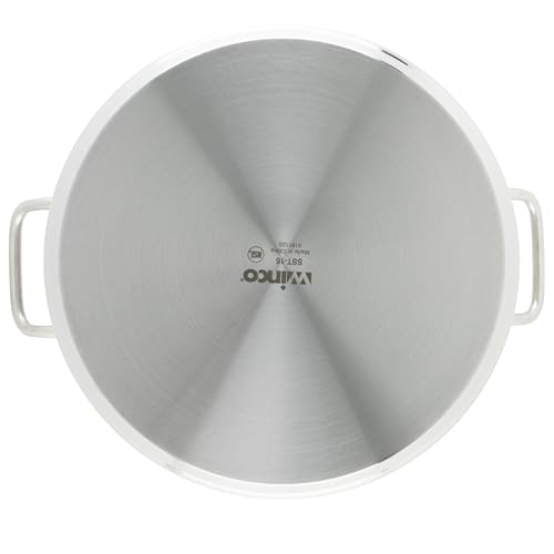 Winco 16 Quarts / Pot With Cover / Silver Stockpots