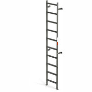 EGA VMS10 Steel Vertical Wall Mount Ladder W/O Rail Extensions by EGA Products – 8.25"L x 20.75"W x 16"H, Alloy Steel, Gray, Model MVMS10