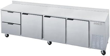 Beverage-Air 119" Stainless Steel 2-Drawer Worktop Refrigerator
