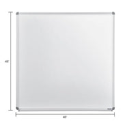 48" W x 48" H Magnetic Whiteboard by Global Industrial – 48"W x 48"H, Aluminum, White, Model 695756
