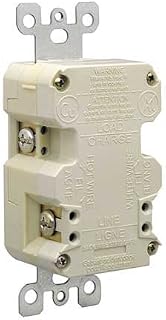 Leviton 5280-I 15-Amp, 125V, Decora Plus Duplex Surge Suppressor Receptacle, Straight Blade, Industrial Grade, Self Grounding, 10 Pack, Ivoryivory