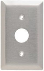 Legrand Pass & Seymour SS717 Stainless Steel Type 302/304 Wall Plate, 1 Gang, One KL Series Locking Switch Plate with 0.906" Hole, Stainless (1 Count)