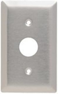 Legrand Pass & Seymour SS717 Stainless Steel Type 302/304 Wall Plate, 1 Gang, One KL Series Locking Switch Plate with 0.906" Hole, Stainless (1 Count)