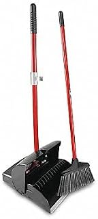 LIBMAN 1193 Lobby Pan/Broom Set,Closed,Rbbr Lip,PK2