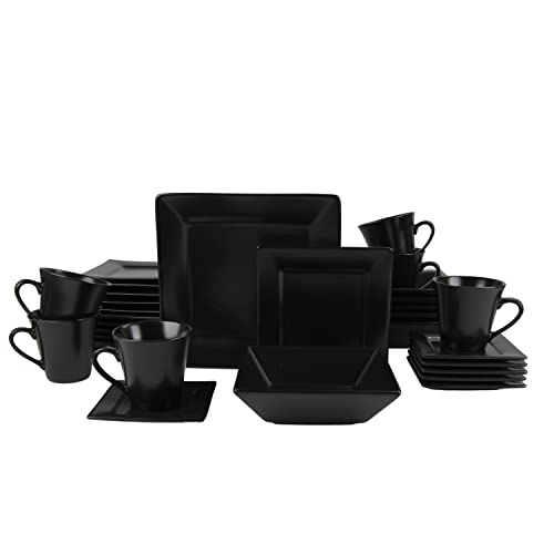 10 Strawberry Street Matte Black / 30 PC / 1 Dinnerware Sets
