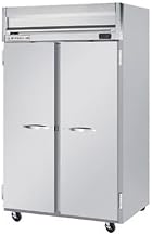 Beverage-Air HFS2-1S 52" Horizon Series Two Section Solid Door Reach-In Freezer 49 cu.ft. Capacity Stainless Steel Front Gray Painted Sides and Stainless Steel