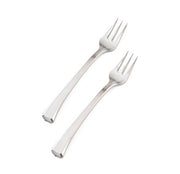 EMI-GWFK4 Silver 4" Plastic Tasting Fork - 400 / CS