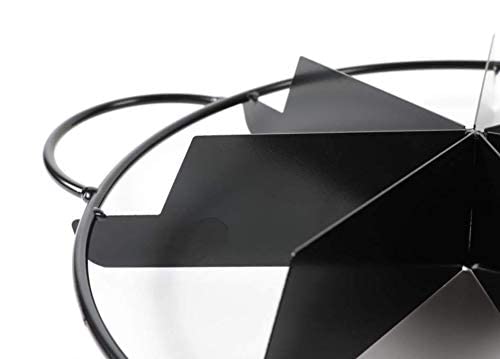 Hawok Cake and Pie Divider, 7 Slice Marker, Black Carbon Steel
