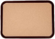 A-to-Z Supply PLRT1612BCK Serving Tray, Rectangular, 16" x 12", Cork Bottom, Slip Resistant, ABS-Plastic, Black