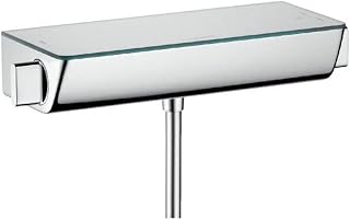 hansgrohe Duschthermostat, Aufputz, 13161 Farbe: chrom ECOSTAT SELECT 13161000 Shower Thermostat Surface-Mounted with Backflow Preventer Chrome-Plated, excluding adapter