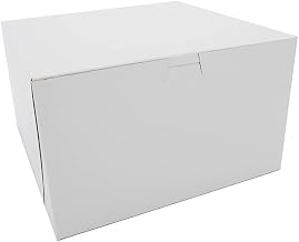SCT Standard White Bakery Boxes 10x10x6, 100 Count
