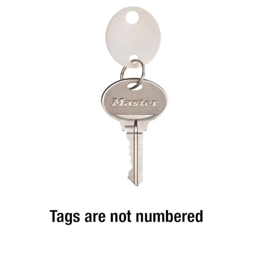 Master Lock 1 / No Size / White Keyed Padlocks