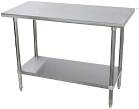 Heavy Duty Height Adjustable Stainless Steel Top Workbench Size: 35.5" H x 48" W x 30" D