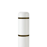 7" x 72" d White w/Black Tape (7.125" ID) by Innoplast – Black, Model BC772WBK