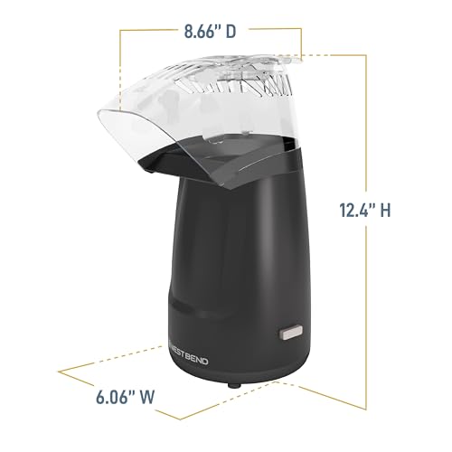 West Bend 4-Quart / Black / 4.0 quarts Popcorn Poppers
