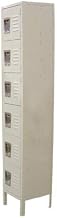 Omcan Products 6-Tier Locker, DWH 18" x 12" x 78", Painted Steel, Each (13134)