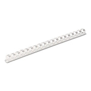 Fellowes 100 Count (Pack of 12) / 1/2" White 100Pk / White Combs & Spines