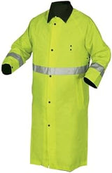 MCR Safety 7368CRX2 Luminator PVC/Nylon Reversible Coat with 2-Inch Silver Stripe, Lime/Black, 2X-Large