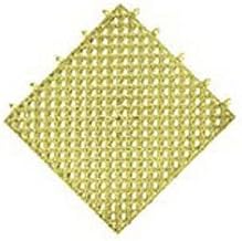 NoTrax Drainage Mat Interlocking Tile, 12" x 12" x 9/16", Yellow