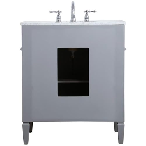 Elegant Decor 30" - Single / Grey / Contemporary Wheel Care
