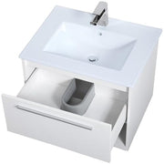 Elegant Decor 24" - Single / Brushed Nickel,white / Modern Wheel Care