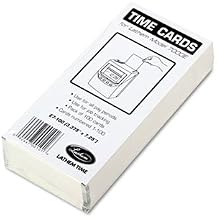 Time Card for Lathem Model 7000E, Numbered 1-100, Two-Sided, 100/Pack