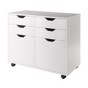 Winsome White / 4 Doors, 12 Drawers, File Drawer / Transitional Storage Cabinets