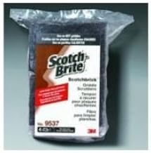 3M Scotch Brite Scotchbrick Griddle Scrubber, 4 x 6 x 3 inch - 4 per pack - 3 packs per case.