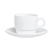 Food Storage Cup by Arcoroc – 13cm, 1.0 centiliters, Porcelain, White, Pack of 6