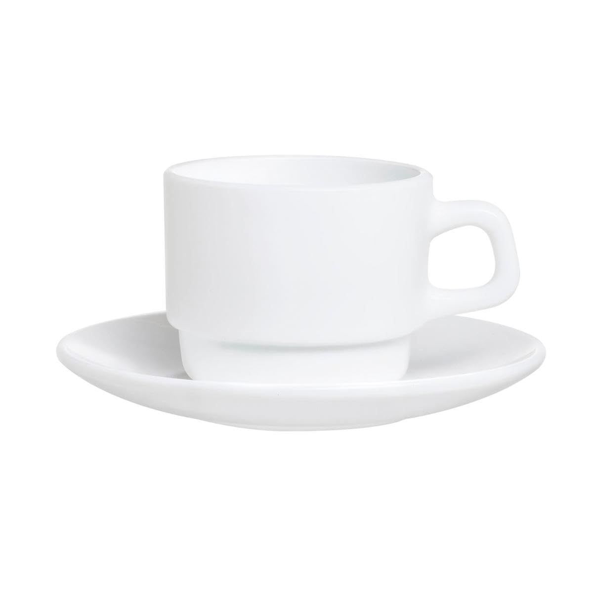 Food Storage Cup by Arcoroc – 13cm, 1.0 centiliters, Porcelain, White, Pack of 6