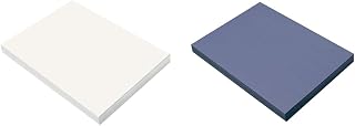 Prang Construction Paper, White & Blue, 9" x 12", 100 Sheets Each