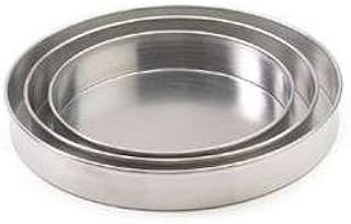 Royal Industries Pizza Pan, Aluminum, 8'' X 2'' Straight Sided, Silver