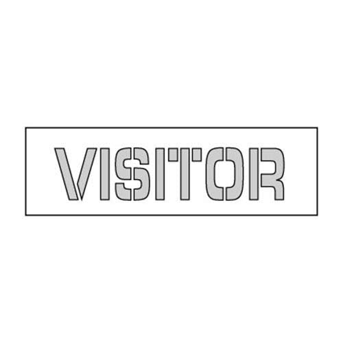 Parking LOT Stencil 15X4 - Visitor by National Marker – Model PMS44