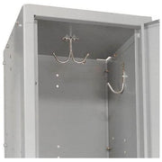 Infinity Two-Tier Two-Door Locker with Recessed Handle & by Global Industrial – Stainless Steel, Grey, Model 254123GY