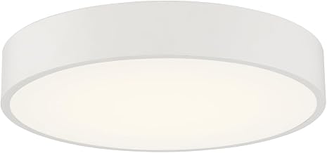 49960LEDDLP-WH/ACR Como - 9W 1 LED Flush Mount-4 Inches Tall and 13.75 Inches Wide, Finish Color: White