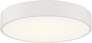 49960LEDDLP-WH/ACR Como - 9W 1 LED Flush Mount-4 Inches Tall and 13.75 Inches Wide, Finish Color: White