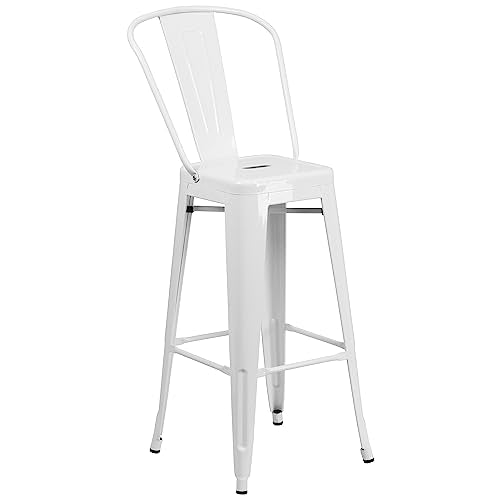 Flash Furniture White / 40 x 27.75 x 27.75 / Contemporary Bar Sets