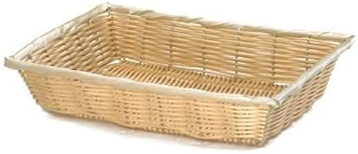 Handwoven Basket, 14 x 10 x 3", Polypropylene Cord, Natural
