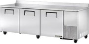 TWT-93 93.25" Deep Work Top Refrigerator W/ 3-Solid Doors, Stainless Exterior-TWT-93