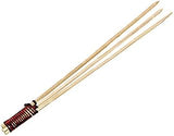 3 Prong Bamboo Pick Skewer with Tied End (Case of 100), PacknWood - Biodegradable Wood Skewer Sticks for Appetizers, Drinks (3.14") PK209BBTEEP8
