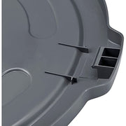 Global Industrial Gray / 27.5" Diameter x 2.5"H / Utilitarian Trash Can Lids