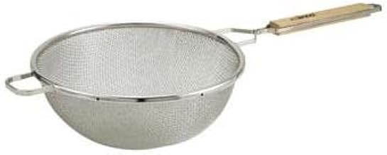 Winco Round Double Mesh Strainer, Stainless Steel | 1/Each