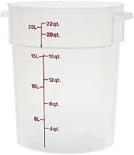 Cambro (RFS22PP190) 22 qt Round Graduated Food Storage Container - Camwear®