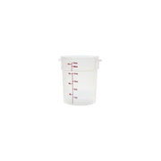(RFS22PP190) 22 qt Round Graduated Food Storage Container - Camwear® by Cambro – 22-Quart, 20.82 liters, Plastic, Translucent, Pack of 6