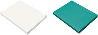 Prang Construction Paper Bundle - 100 Sheets Each of White and Turquoise Paper, 9" x 12"