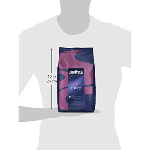 Lavazza Gran Riserva / 35.27 Ounce (Pack of 6) / Black Roasted Coffee Beans