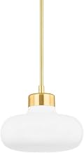 Mitzi H785701-AGB Eliana - 1 Light Pendant 11.5 inches Tall and 14.25 inches Wide - Aged Brass